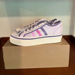 Purple+Pink Platform Adidas Nizza